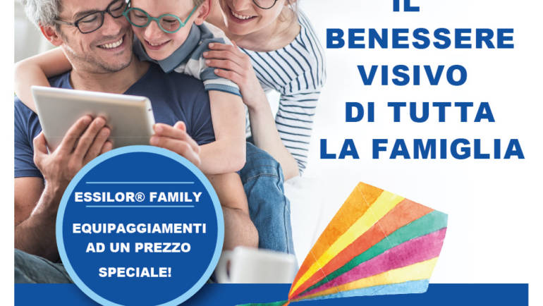 Family Card: promozioni ed offerte occhiali per la famiglia…anche nel 2021