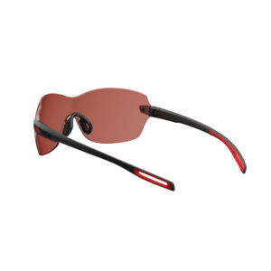 Occhiali sportivi Evileye e013 neri e lenti rosse