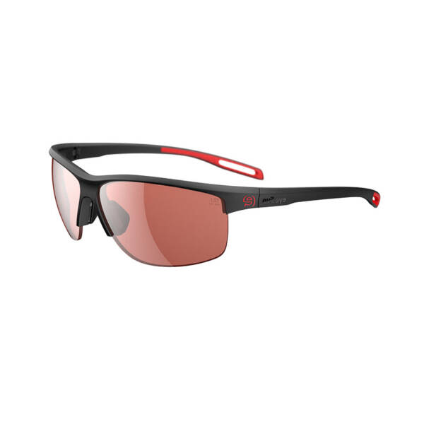 Evileye occhiali sport colore nero con lenti rosse